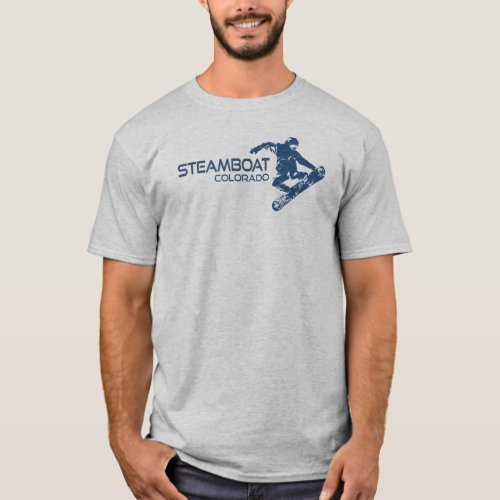 Steamboat Springs Colorado Snowboarder T_Shirt