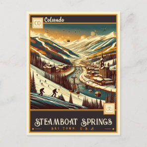 Steamboat Springs, Colorado | Vintage Postcard