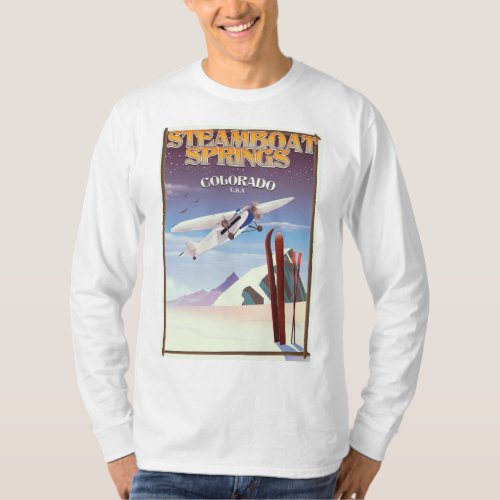 Steamboat Springs colorado vintage travel poster T_Shirt