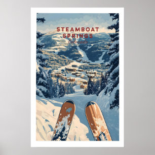 Steamboat Springs Travel Poster - Colorado 1