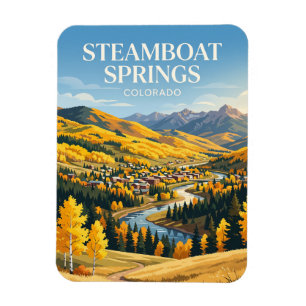 Steamboat Springs USA Magnet