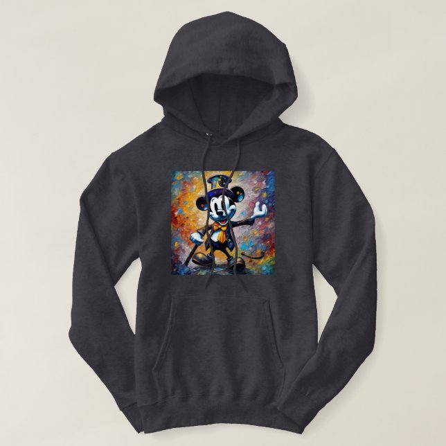 Steamboat Willie Generative Art Hoodie (Design Front)