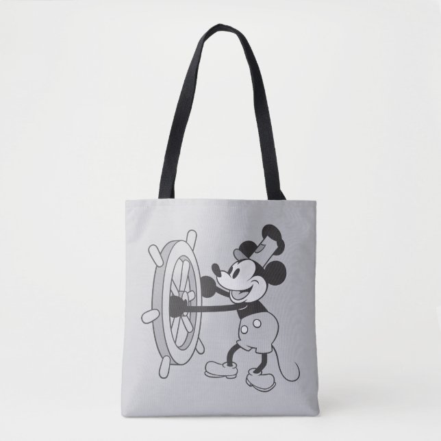 Steamboat Willie Mickey Mouse Tote Bag (Front)