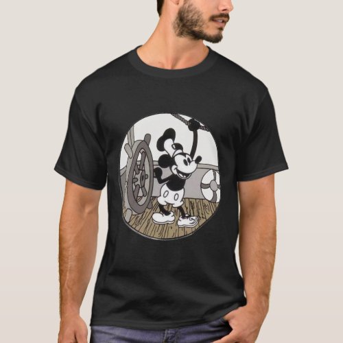 Steamboat Willie Original Funny MOUSE CARTOON T_Shirt