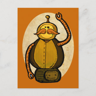 Steambot Antique Robot Postcard