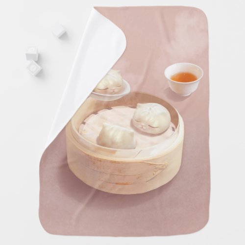 Steamed Bao Buns with Tea Baby Blanket