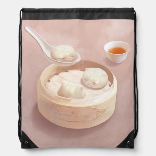 Steamed Bao Buns with Tea Drawstring Bag
