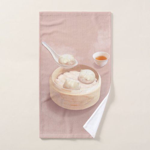 Steamed Bao Buns with Tea Hand Towel