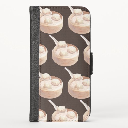 Steamed Bao Buns with Tea iPhone X Wallet Case