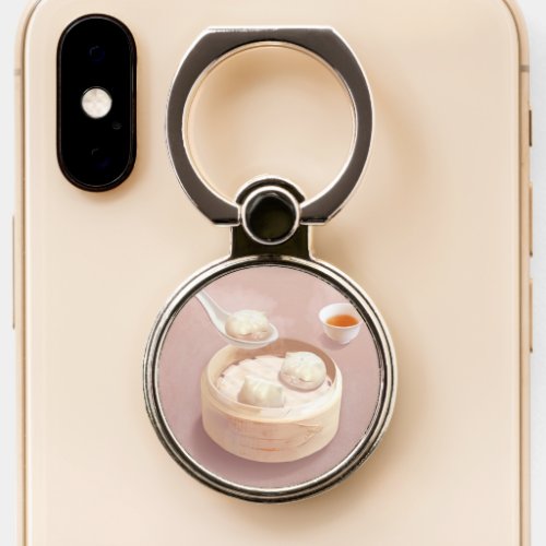 Steamed Bao Buns with Tea Phone Ring Stand