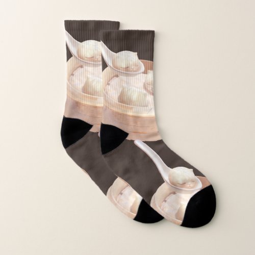 Steamed Bao Buns with Tea Socks