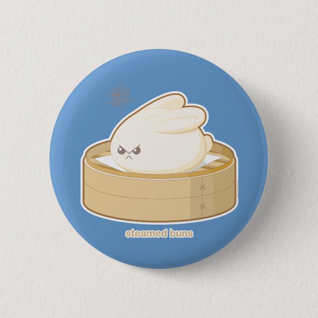 Steamed Buns Button (Front)
