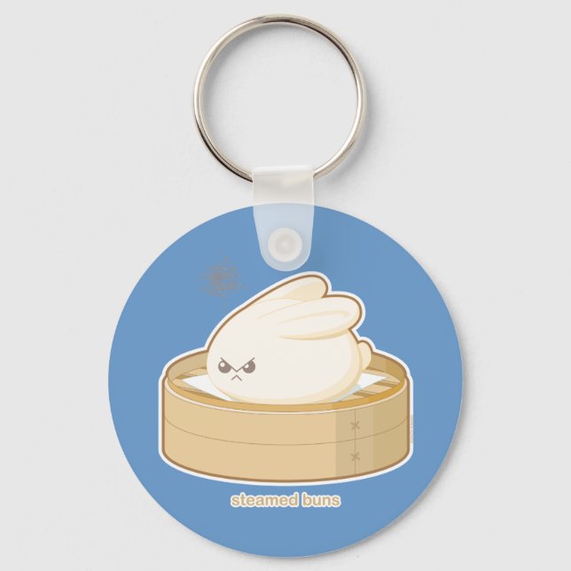 Steamed Buns Keychain (Front)