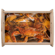 Steamed Crabs serving tray