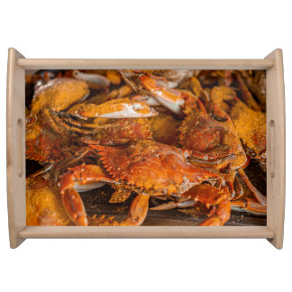 Steamed Crabs serving tray