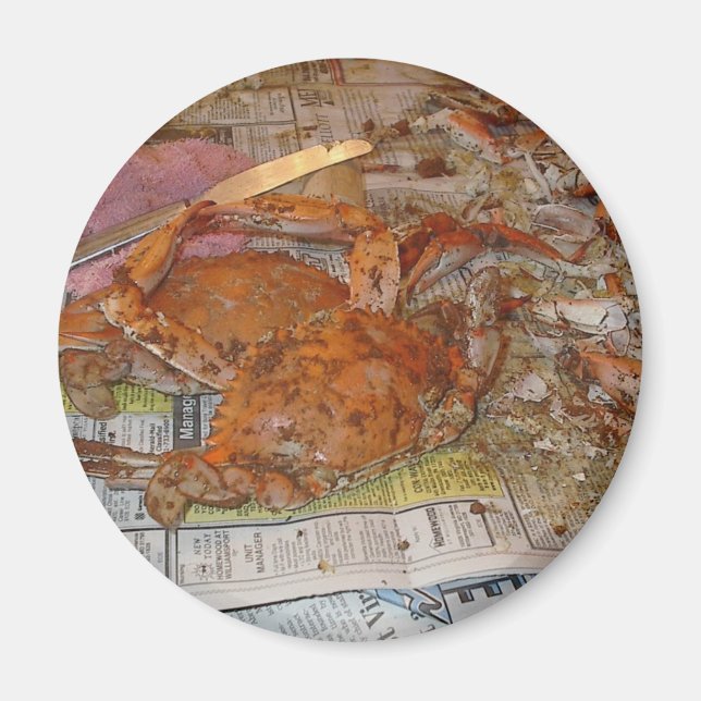STEAMED CRABS YUMMY MAGNET (Front)