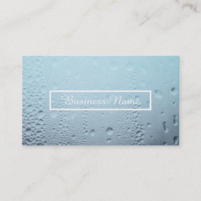 steamed glass appointment reminder card (Front)