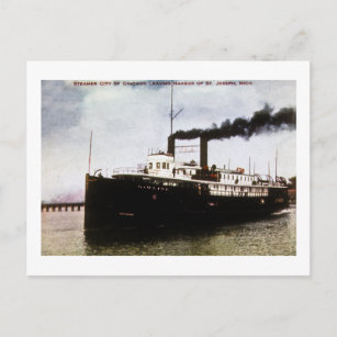 Steamer, City of Benton Harbor in St. Joseph Michigan