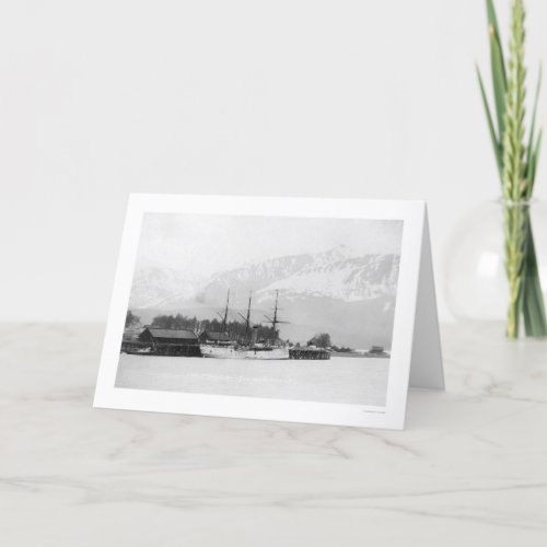 Steamer Docked in Seward Alaska 1916 Card