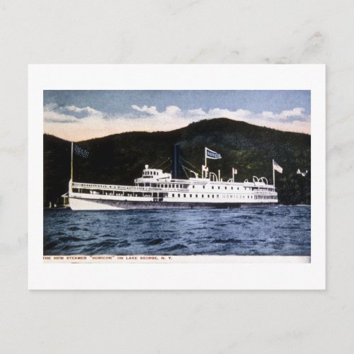 Steamer Horicon on Lake George New York Postcard