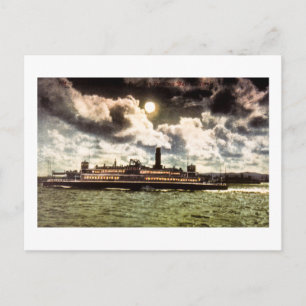 Steamer in San Francisco Bay Postcard