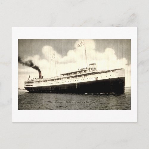 Steamer Juniata of the Anchor Line Postcard