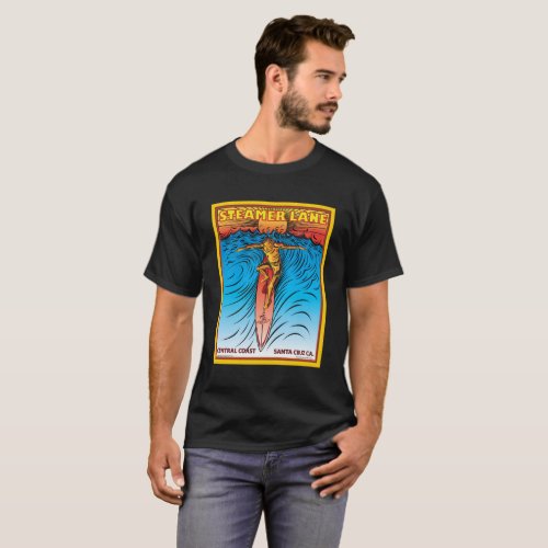 STEAMERLANE SURF SANTA CRUZ T_Shirt