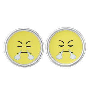 Steaming Emoji Cufflinks