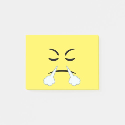 Steaming Emoji Post_it Notes