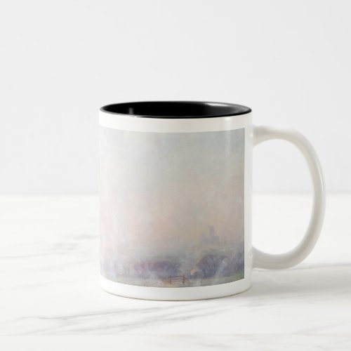 Steaming into Lincoln 1894 Two_Tone Coffee Mug