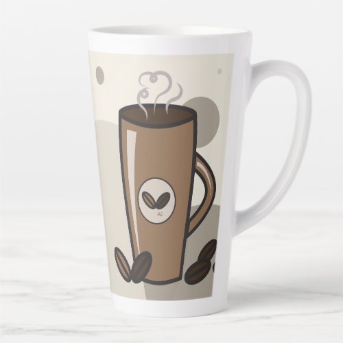 Steaming Latte Mug Design