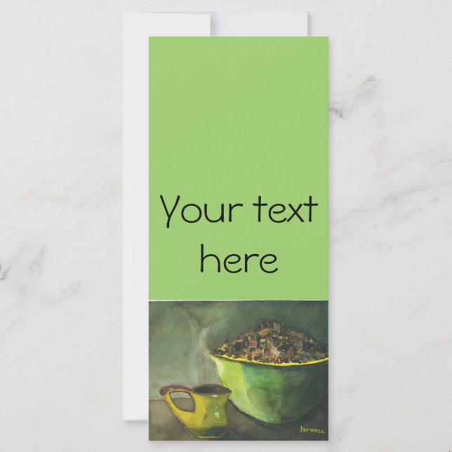 Steaming Morning Cup of Coffee Bowl Coffee Beans (Front)