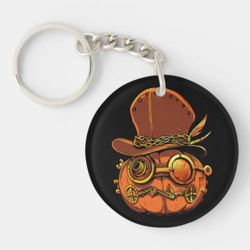 Steampumpkin Victorian Halloween Collection Keychain