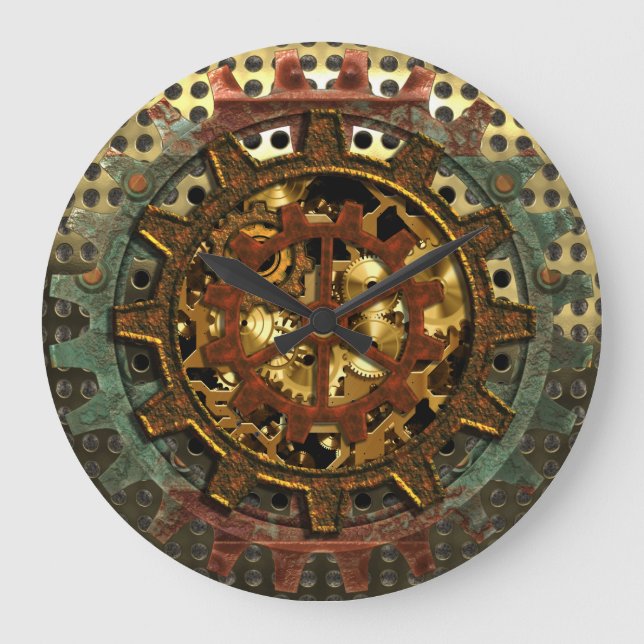 Steampunk 11A Image Options Wall Clock (Front)
