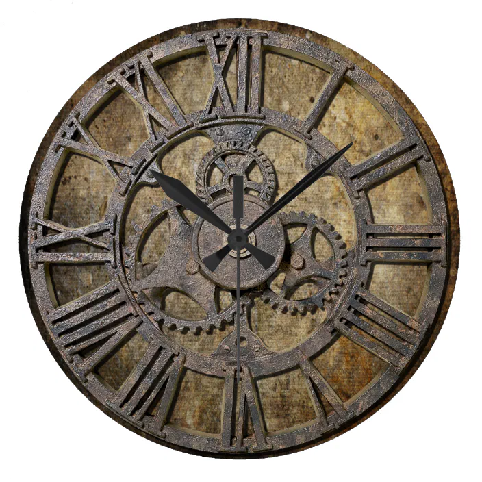 Steampunk 1 Large Clock Zazzle Com - Steampunk Wall Clock Large Steampunk 1 Large Clock Zazzle Com - Steampunk Wall Clock Large