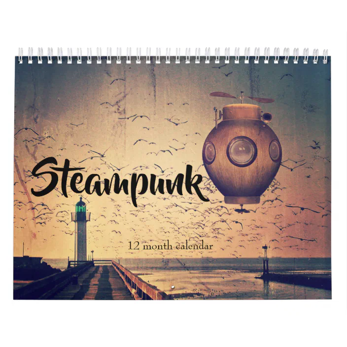 Steampunk 2022 Fantasy Calendar | Zazzle.com