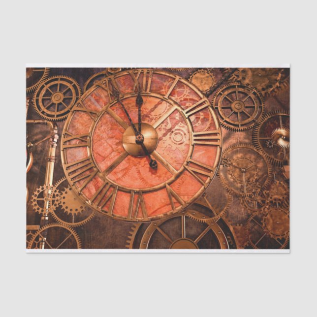 Steampunk 21 tissue paper (Front)