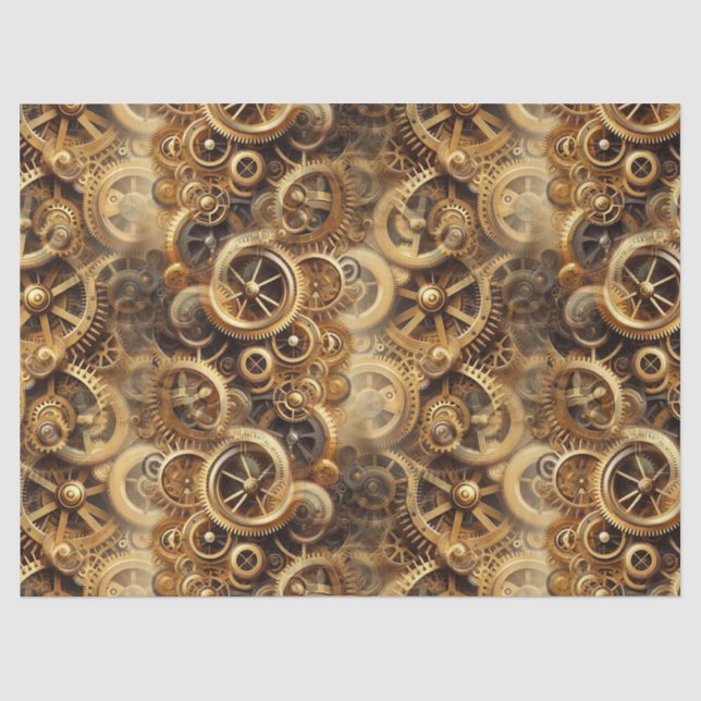 Steampunk 27A1 Tissue Paper (Front)