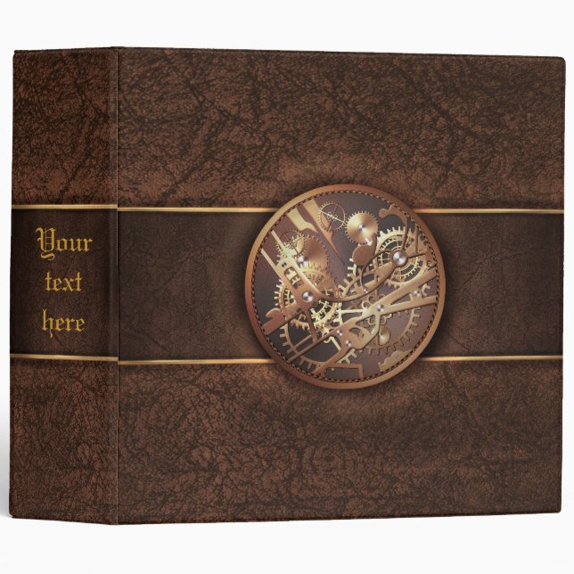 steampunk 2in. binder to personalize (Front/Spine)