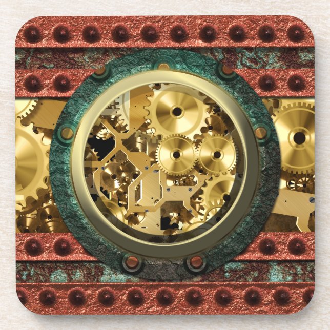 Steampunk 4B Coaster (Front)