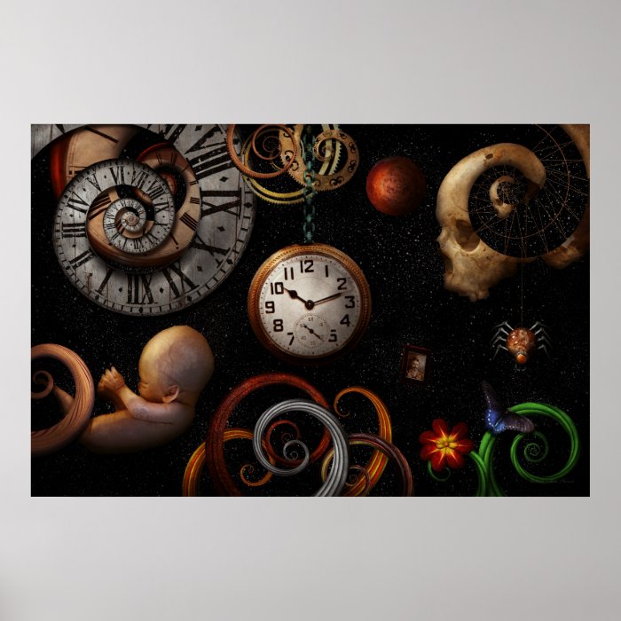 Steampunk   Abstract   The beginning and end Posters