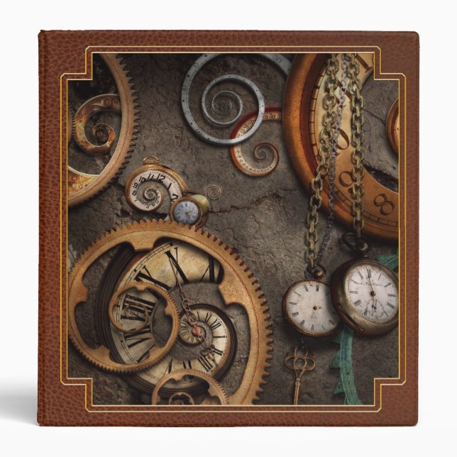 Steampunk - Abstract - Time is complicated Binder (Front)