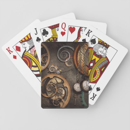 Steampunk _ Abstract _ Time is complicated Playing Cards