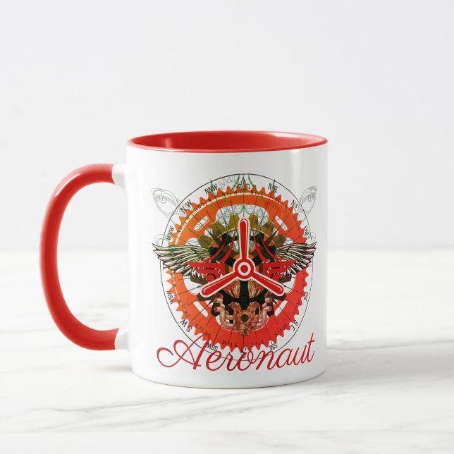 Steampunk Aeronaut, celestial mechanics Mug (Left)
