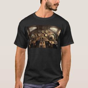 Steampunk airplane cockpit T-Shirt