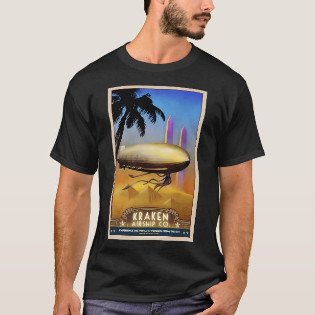 Steampunk Airship Pharaoh'S Glory T-Shirt (Front)
