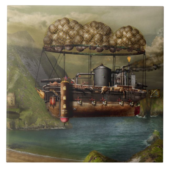 Steampunk - Airship - The original Noah's Ark Tile (Front)