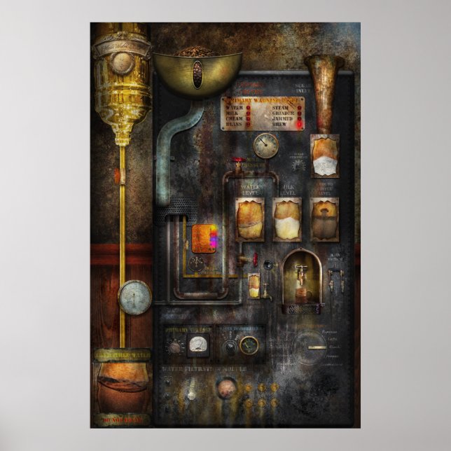 Steampunk - All that for a cup of coffee Poster (Front)