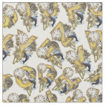 Steampunk Alphabet repeat pattern Fabric