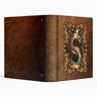 Steampunk - Alphabet - S is for Steam 3 Ring Binder